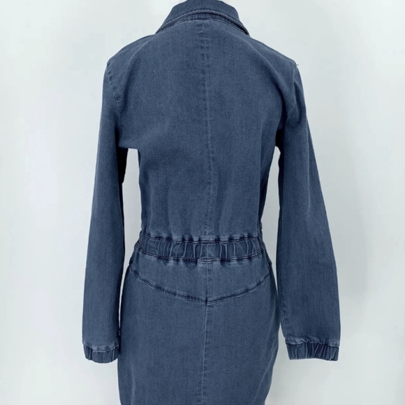Soho NY & Co Jean Dress Long Sleeve Size M - Picture 3 of 9